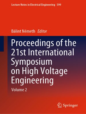 cover image of Proceedings of the 21st International Symposium on High Voltage Engineering